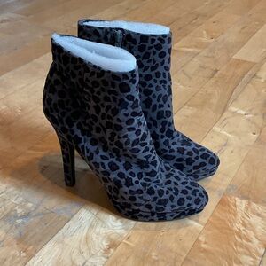 Leopard Print Ankle Boots